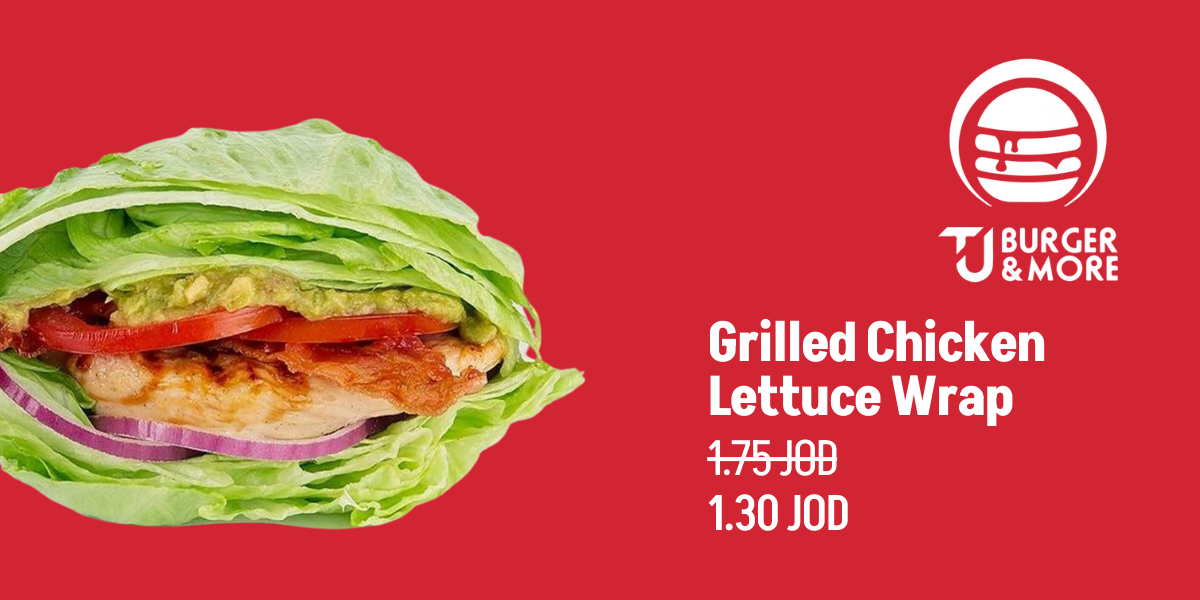 Grilled Chicken Lettuce Wrap from TJ Burger.