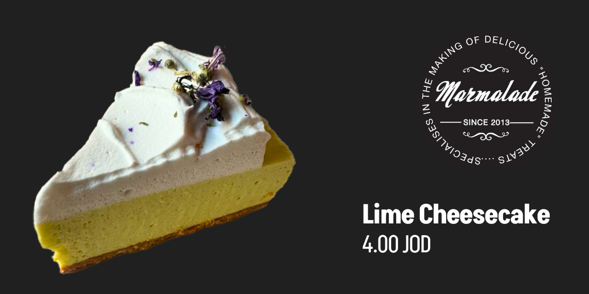 Lime Cheesecake from Marmalada that is available for delivery