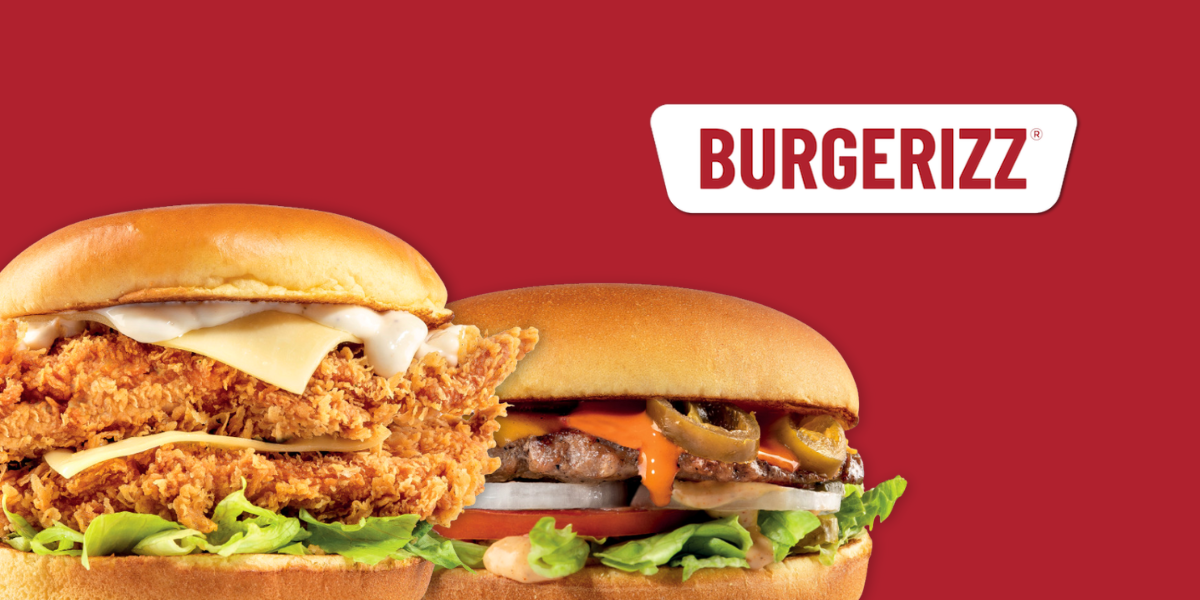 Two burgers from Burgerizz
