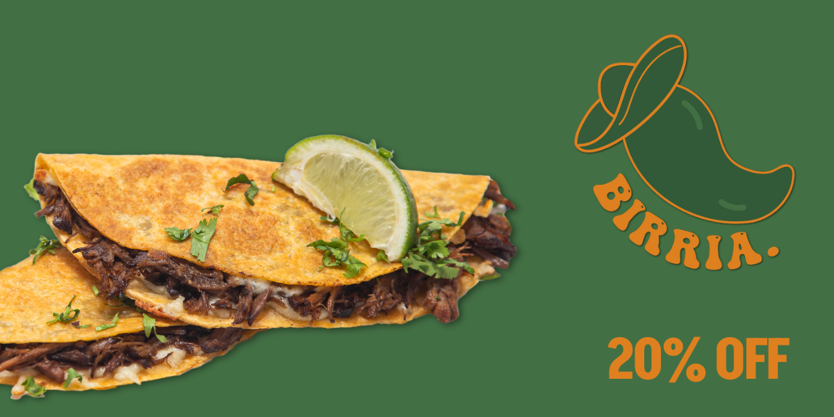 Two tacos from Birria