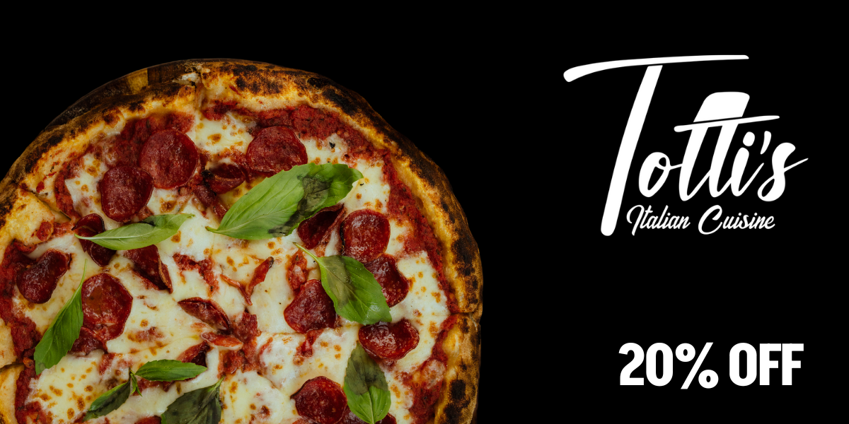 A pizza for weekend food cravings from Totti's