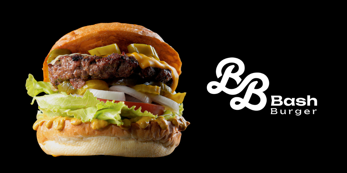 A jalapeno beef burger from Bash Burger with the 10% off icon