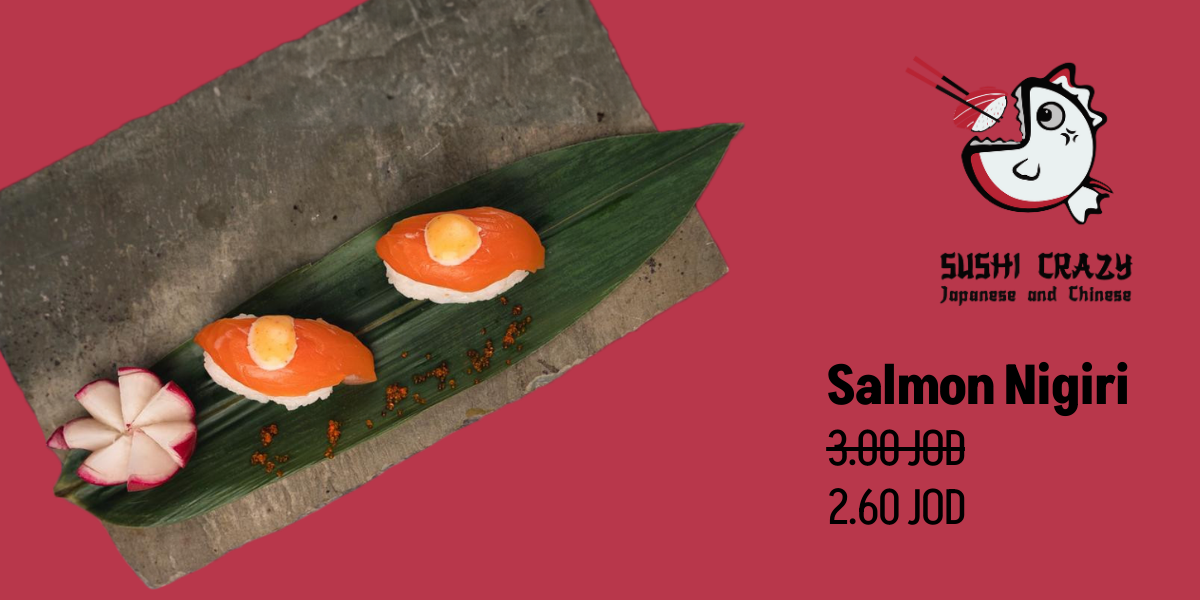 sushi crazy salmon nigiri biteme