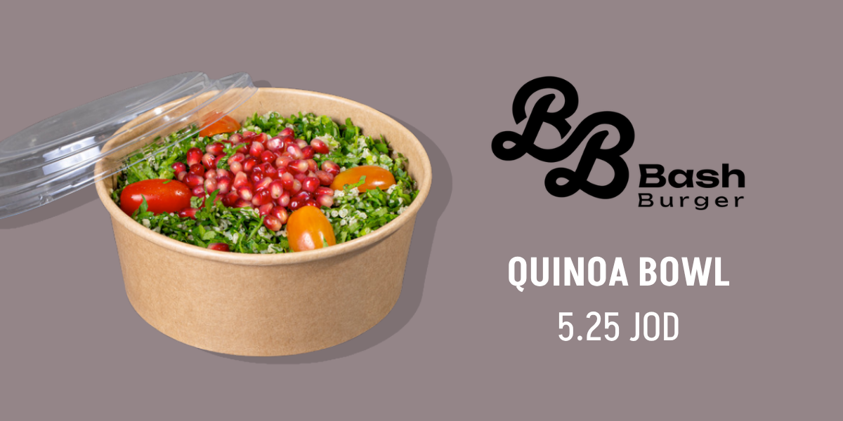 bash burger- quinoa bowl